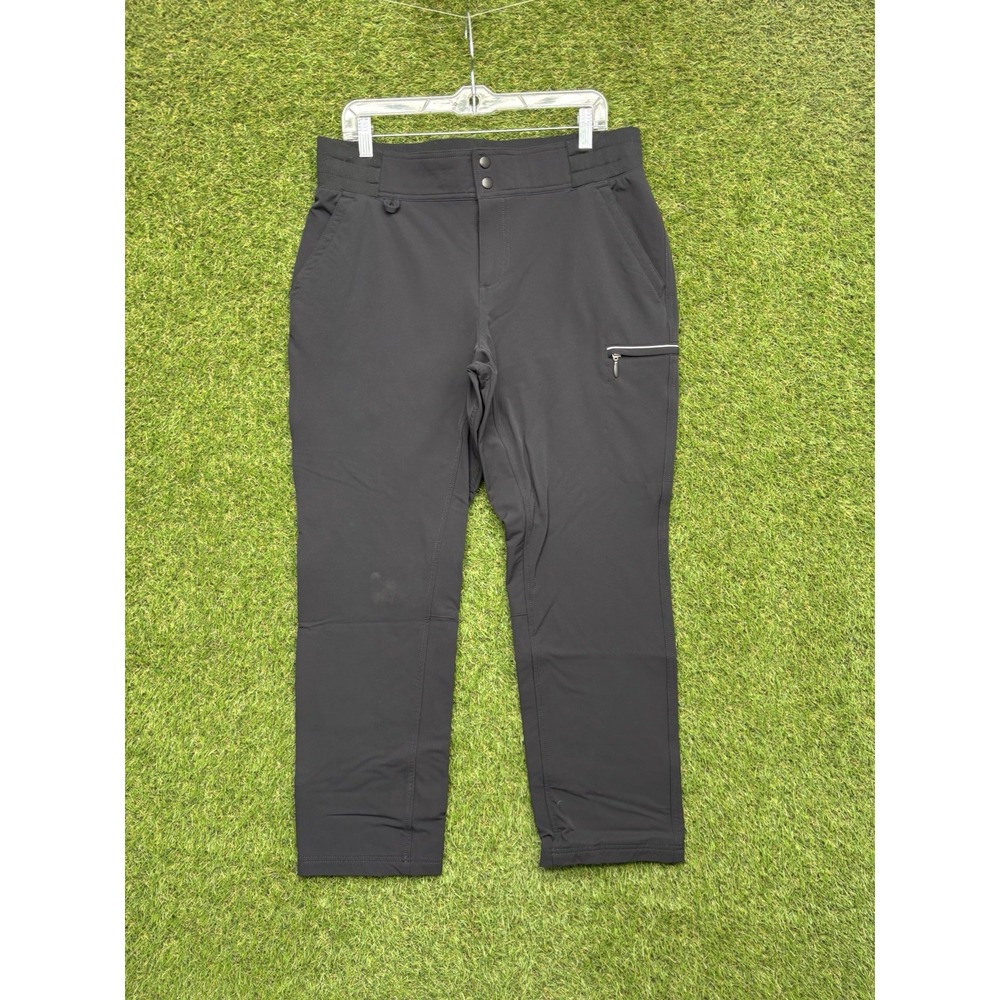 Duluth Pants Womens 14 Black Hills Slim Fit Utility Hiking Cargo Water Repellent